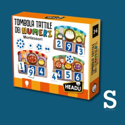 Tombola Tattile dei Numeri Montessori  3-6