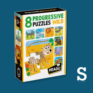 8 PROGRESSIVE PUZZLES WILD 2+