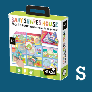 BABY HOUSE WOODEN SHAPES MONTESSORI 1-3