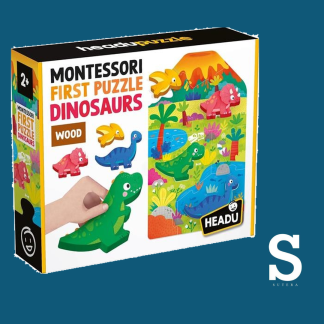 FIRST PUZZLE DINOSAURS MONTESSORI 2+
