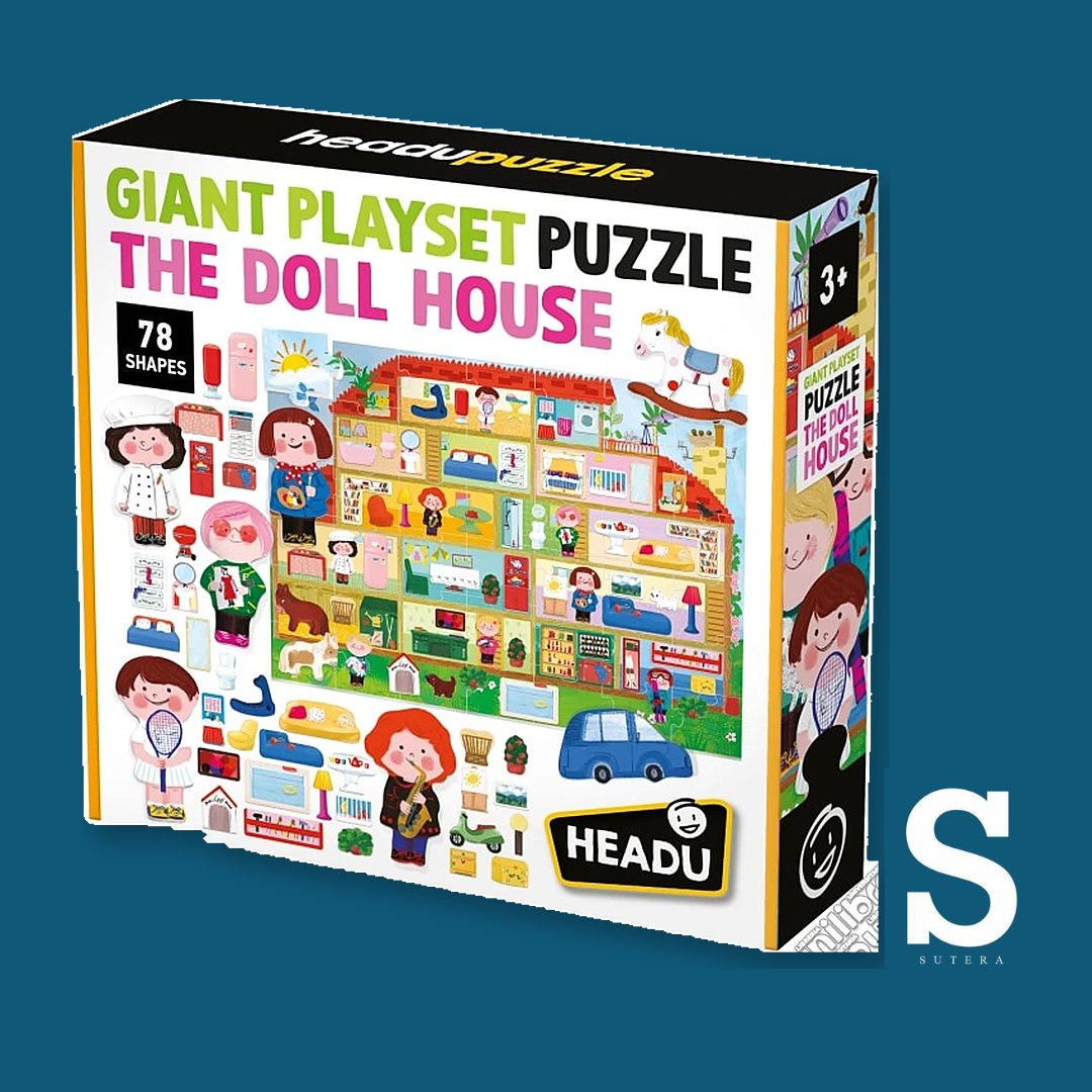 GIANT PLAYSET PUZZLE THE DOLL HOUSE 3+