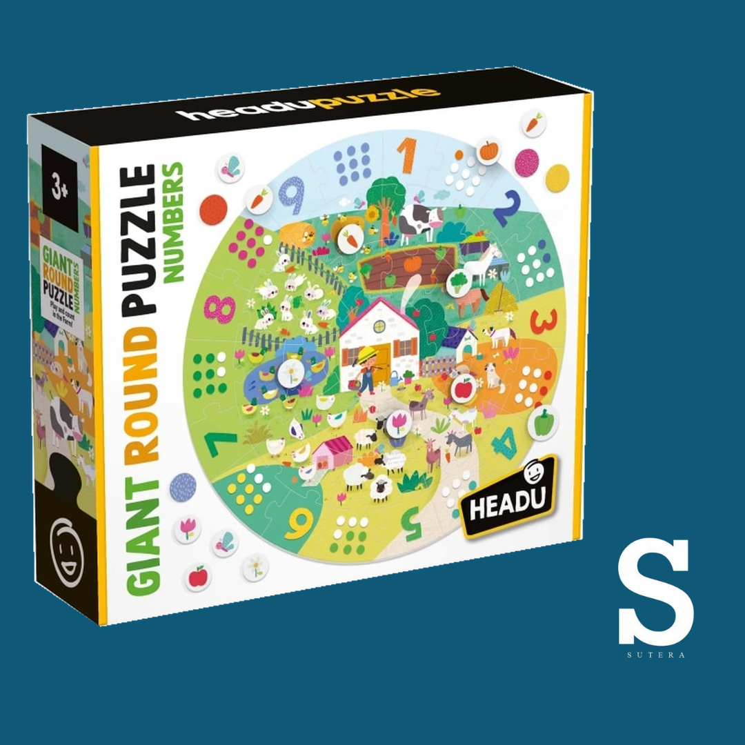 GIANT ROUND PUZZLE NUMBERS 3+