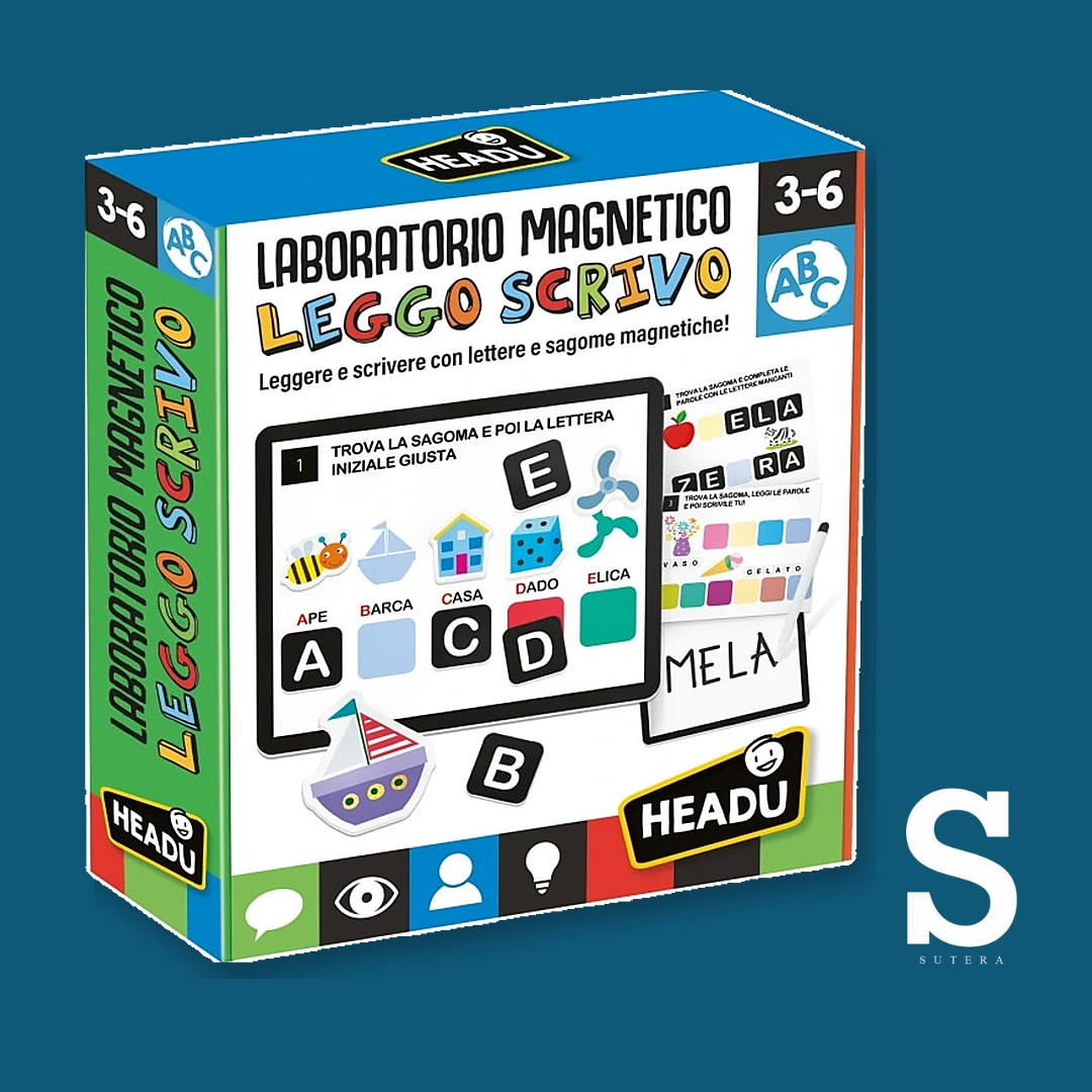 LABORATORIO MAGNETICO LEGGO E SCRIVO 3-6