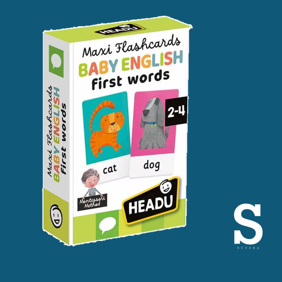 MAXI FLASHCARDS BABY ENGLISH FIRST WORDS 2-4